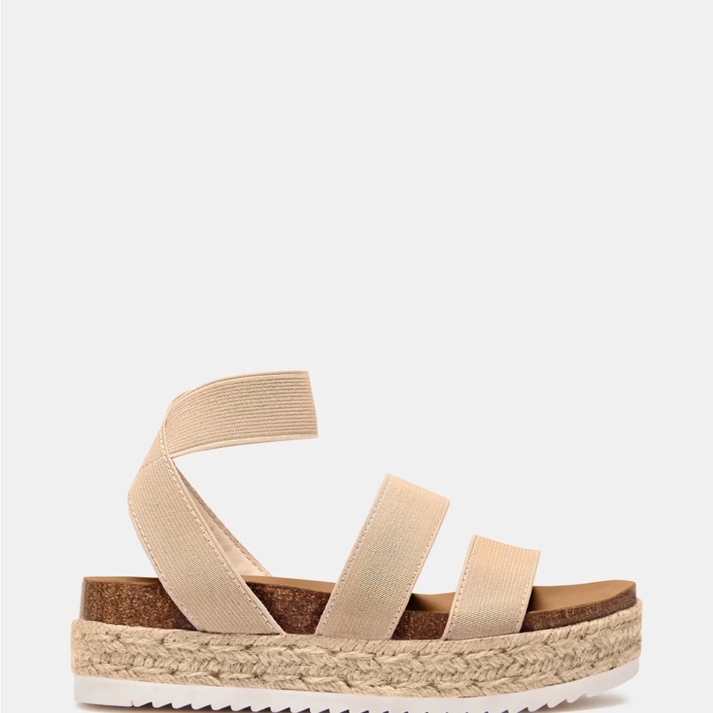 Steve Madden Women's Beige Platform Sandals